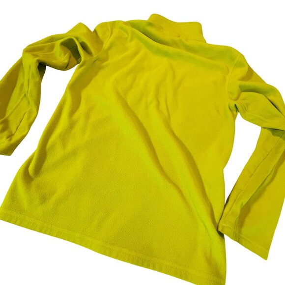 The North Face Mens Yellow Green Fleece Pullover Medium - Picture 3 of 8